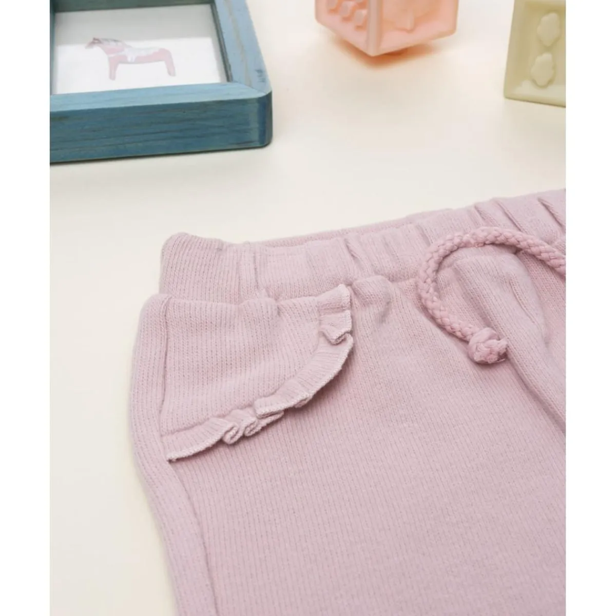 Sale Pantalón niña rosa en punto suave Recién Nacido·Ropa Y Accesorios|Ropa Y Accesorios·Pantalones Y Petos