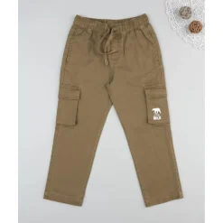 Pantalón niño beige con bolsillos cargo*Prenatal Discount