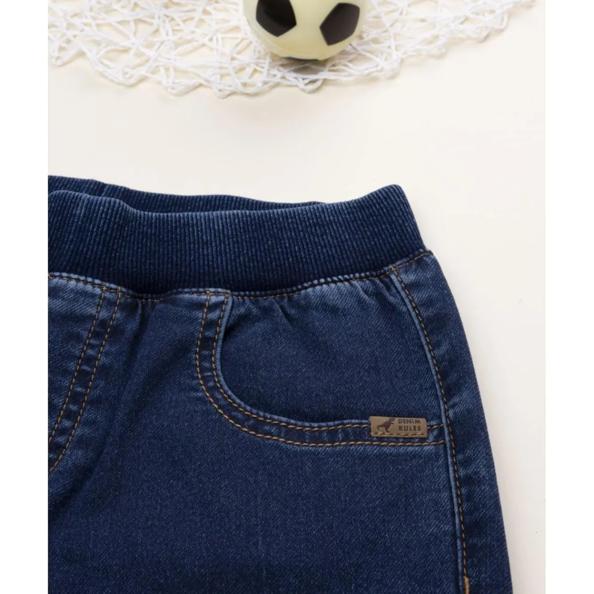 Pantalón niño denim oscuro con bolsillos*Prenatal Sale