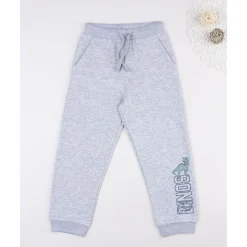 Pantalón niño gris “Dinos” felpado*Prenatal Hot