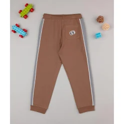 Pantalón niño marrón con bandas laterales Niño 2-10 Años·Vaqueros, Pantalones Y Petos|Niño·Niño 2-10 Años