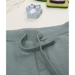 Pantalón niño verde felpado con estampado*Prenatal Outlet