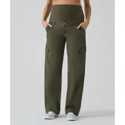 Pantalón premamá cargo verde*Prenatal Hot