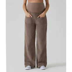 Pantalón premamá de pana marrón*Prenatal Sale