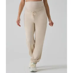 Pantalón premamá felpa crema*Prenatal