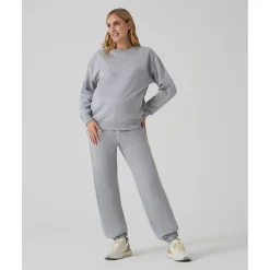 Pantalón premamá gris en felpa*Prenatal Hot