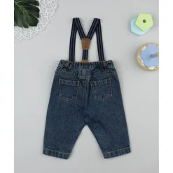 Pantalón vaquero con tirantes para bebé niño*Prenatal Best