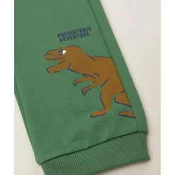 Pantalones niño verde estampado relieve*Prenatal Outlet