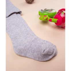 Online Pantimedias de algodón gris claro jaspeado Ropa Y Accesorios·Zapatos Y Calcetines|Recién Nacido·Ropa Y Accesorios