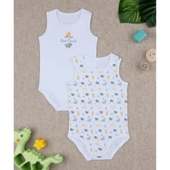 Hot Paquete 2 bodis costina bebé dinosaurios Descanso Y Ropa Interior·Bebé 3-36 Meses