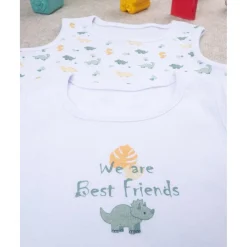 Hot Paquete 2 bodis costina bebé dinosaurios Descanso Y Ropa Interior·Bebé 3-36 Meses