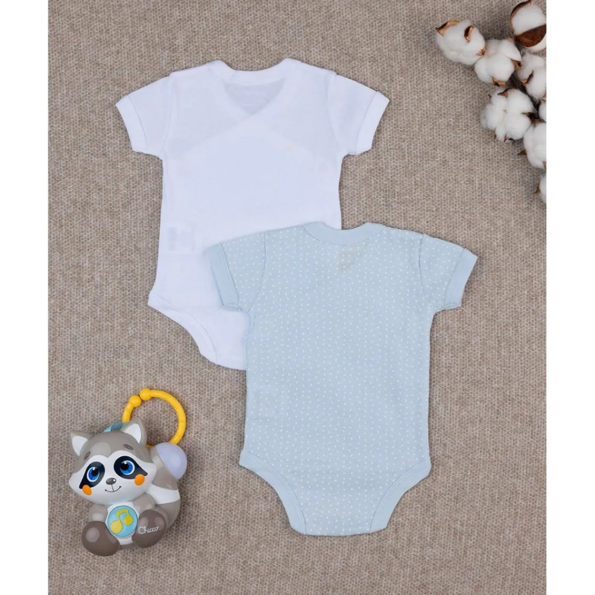 Clearance Paquete 2 body blanco y celeste Recién Nacido·Ropa Y Accesorios|Ropa Y Accesorios·Bodies