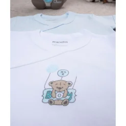 Clearance Paquete 2 body blanco y celeste Recién Nacido·Ropa Y Accesorios|Ropa Y Accesorios·Bodies