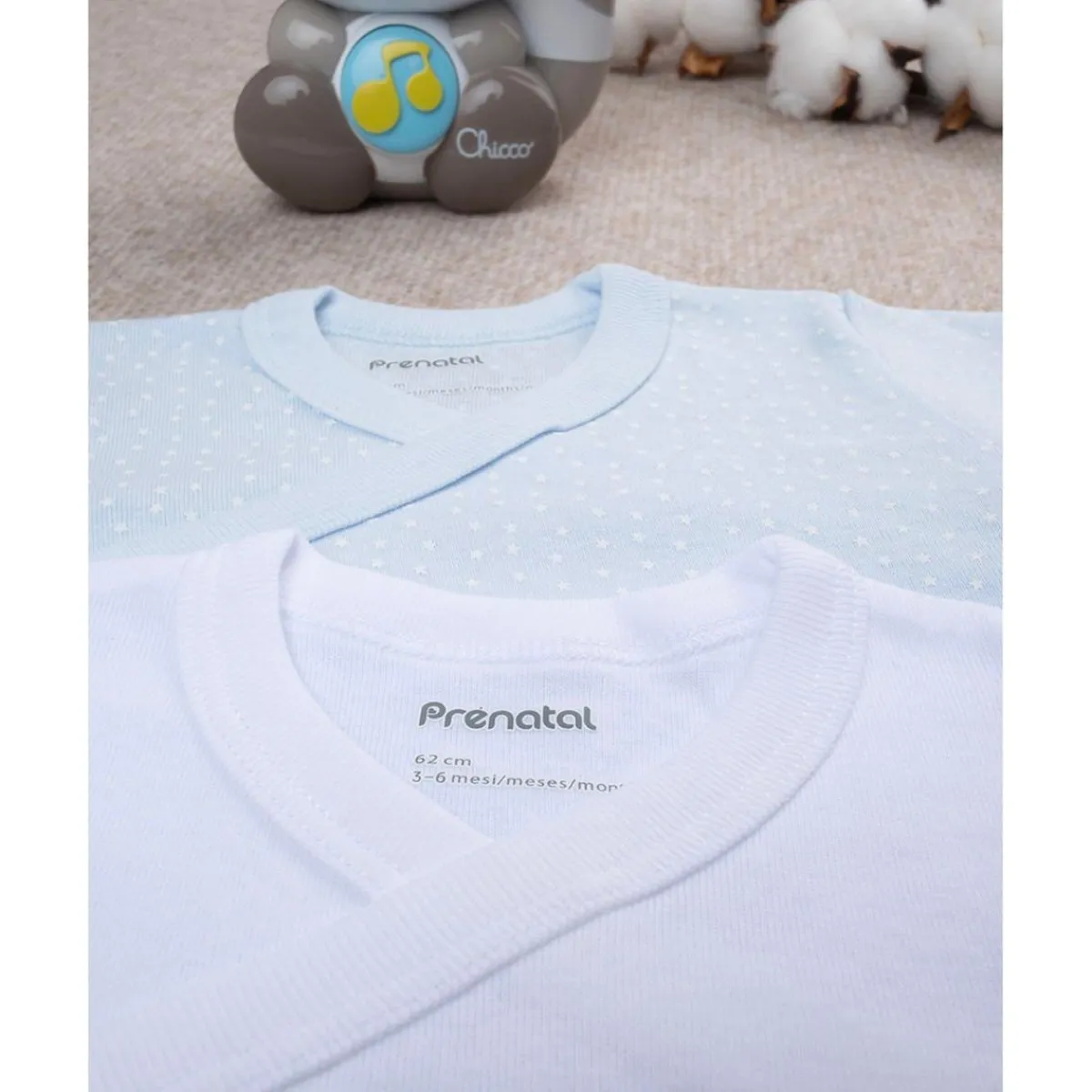 Clearance Paquete 2 body blanco y celeste Recién Nacido·Ropa Y Accesorios|Ropa Y Accesorios·Bodies