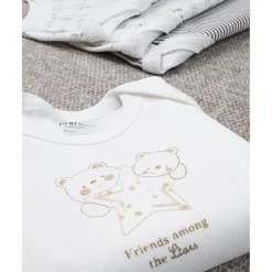 Paquete 5 body cortos unisex oro*Prenatal New