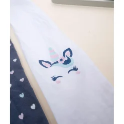 Paquete 2 pantis microfibra niña unicornio*Prenatal New