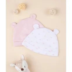 New Paquete 2 sombreros niña rosa Primeras Salidas·Gorros, Viseras Y Manoplas|Recién Nacido·Primeras Salidas