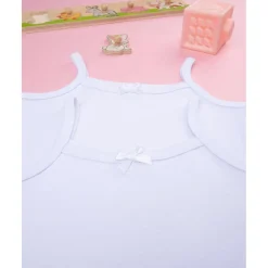 Paquete de 2 camisetas interiores de niña con tirante fino*Prenatal Outlet