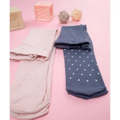 Online Paquete de 2 medias para niña rosa/azul de todo estampado Calzado Y Accesorios·Accesorios Y Complementos