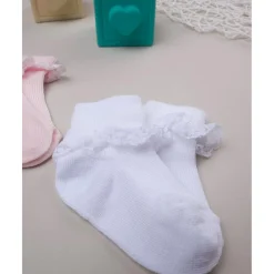 Paquete de 2 pares de calcetines con encaje*Prenatal Clearance