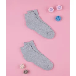 Clearance Paquete de 2 pares de calcetines cortos gris jaspeado Moda·Calcetines Y Medias|Premamá·Moda