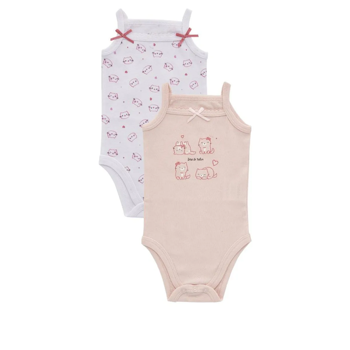 Sale Paquete de 2 vestidos ajustados con tirantes estrechos Recién Nacido·Ropa Y Accesorios|Ropa Y Accesorios·Bodies