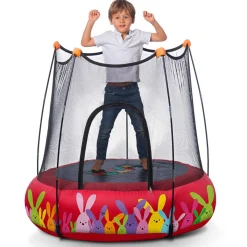 Discount Parque de juegos con cama elástica Rojo Camas Elásticas