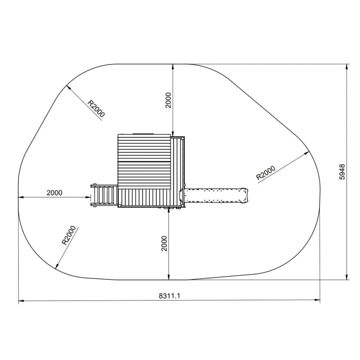 Parque infantil de madera Lollipop L*MASGAMES Sale