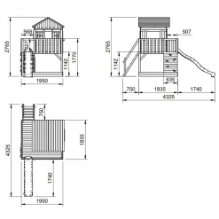 Parque infantil de madera Lollipop L*MASGAMES Sale