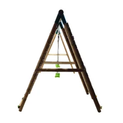 Parque infantil de madera columpios y escalada Timbu*MASGAMES Sale