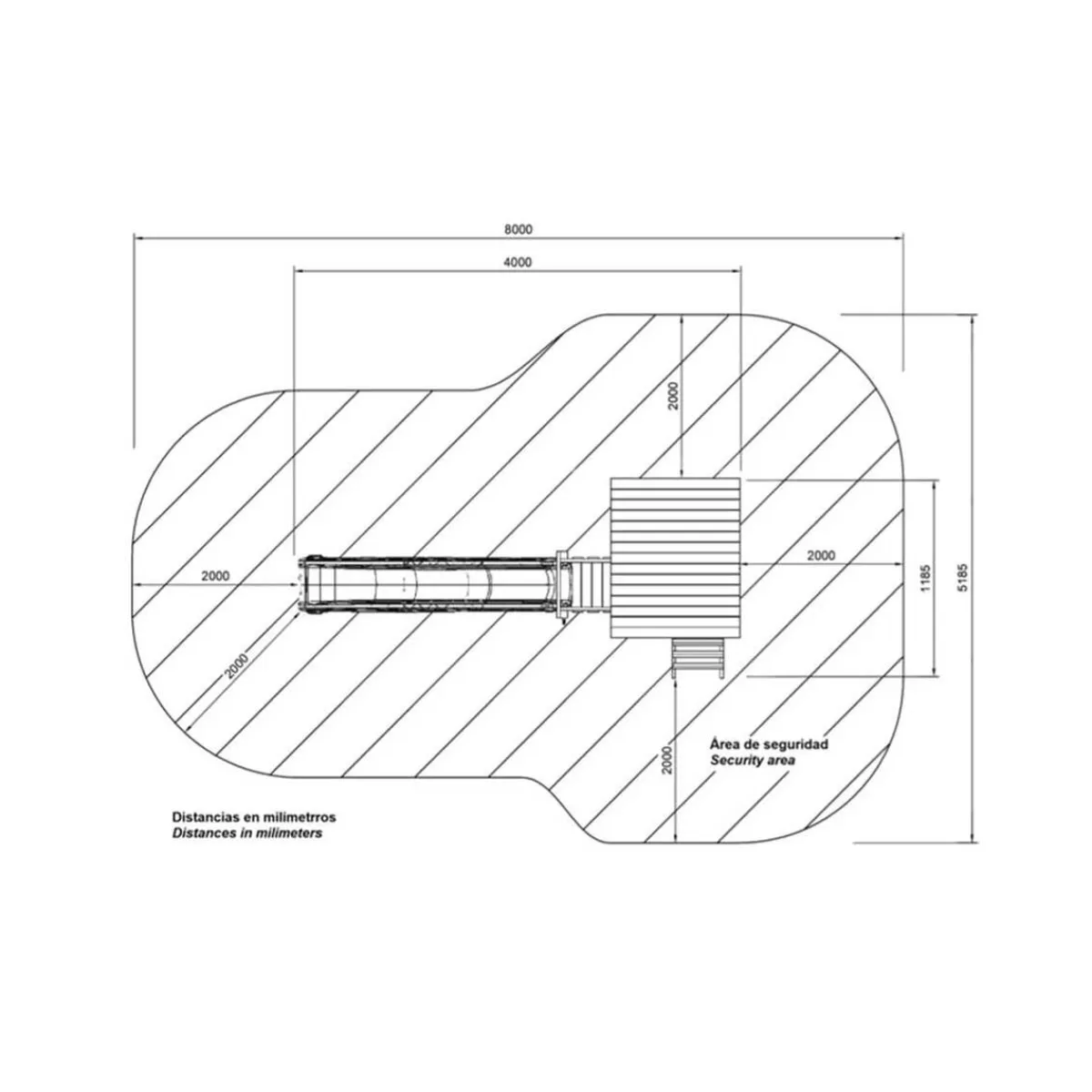 Parque juegos infantil de madera Taga con columpio doble*MASGAMES Sale