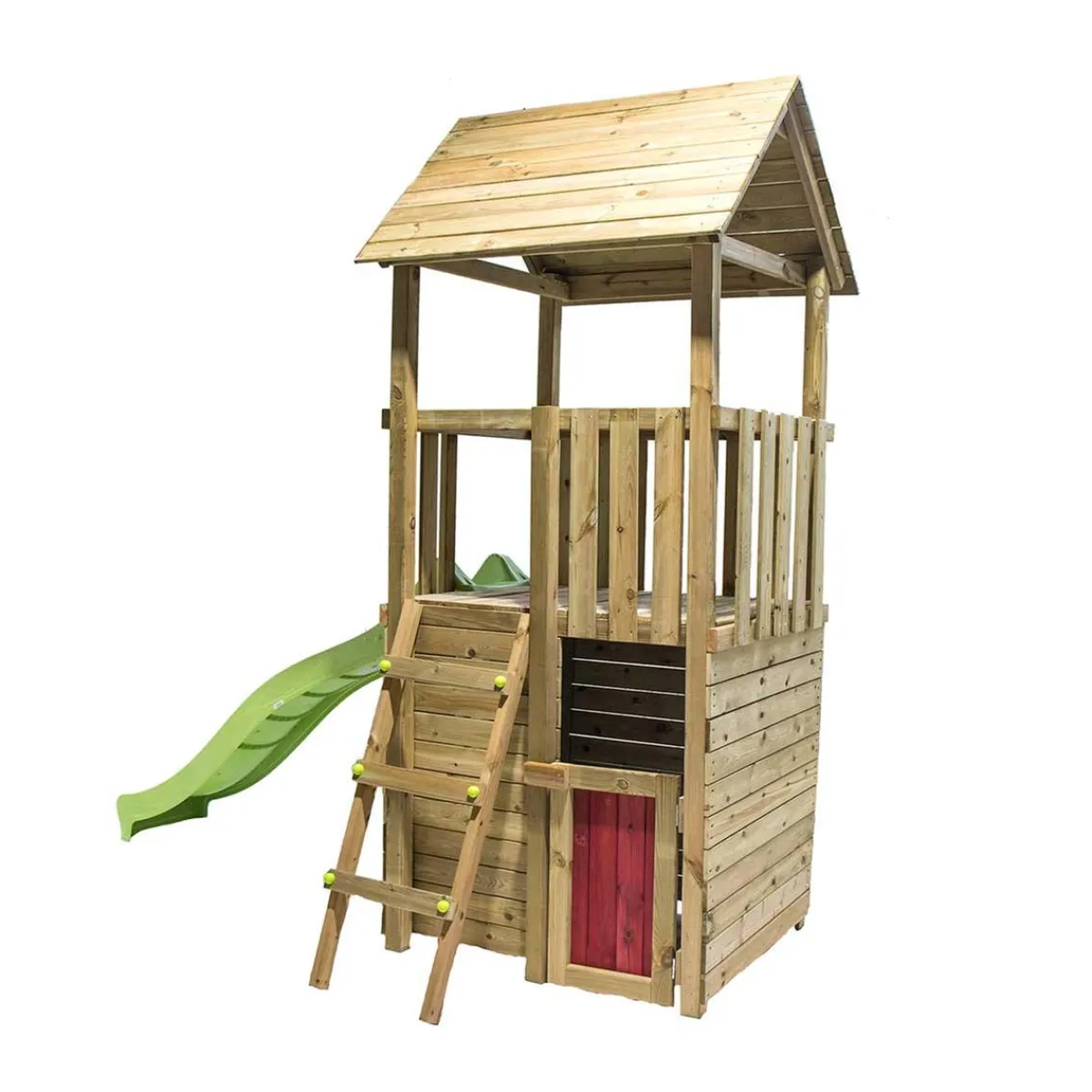 Parque juegos infantil de madera Tibidabo con casita*MASGAMES