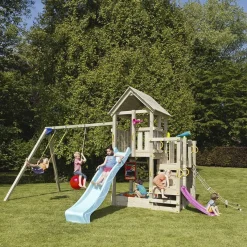 Parque juegos infantil de madera Penthouse XL con columpio doble*MASGAMES Hot