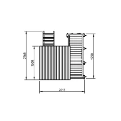 Parque juegos infantil de madera Penthouse XL con columpio doble*MASGAMES Hot