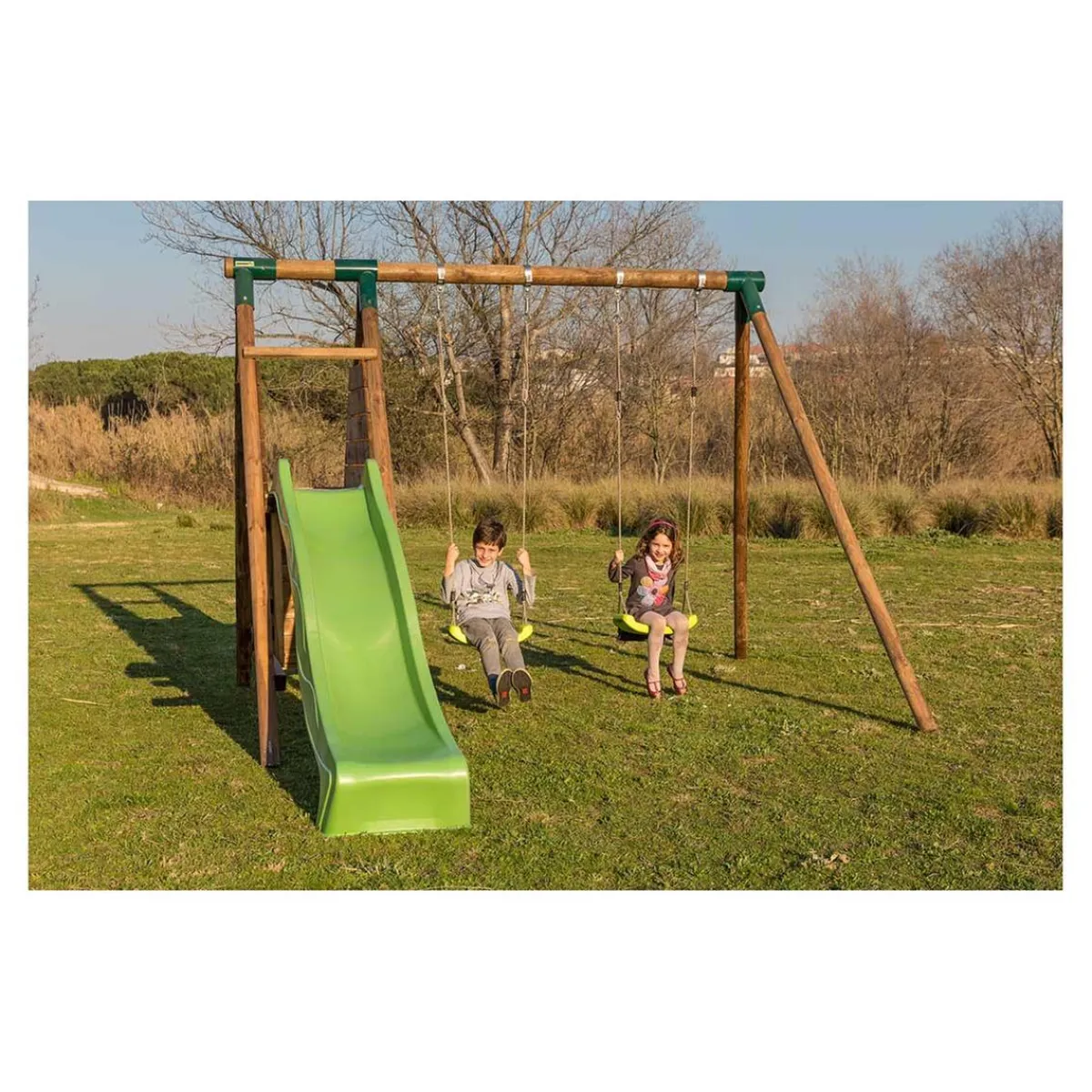 Sale Parque juegos infantil de madera Mauna Loa Columpios