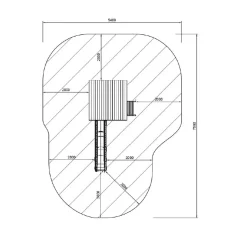 New Parque juegos infantil de madera Tibidabo Columpios