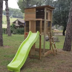 Parque juegos infantil de madera Taga con pared de escalada*MASGAMES Outlet
