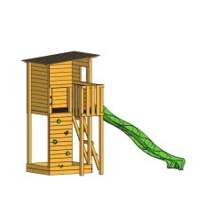Parque juegos infantil de madera Taga con pared de escalada*MASGAMES Outlet