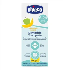 Pasta de dientes con flúor - Sabor manzana/plátano*CHICCO