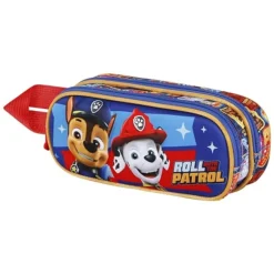 Hot Patrulla Canina - Estuche portatodo doble 3D ㅤ Material Escolar
