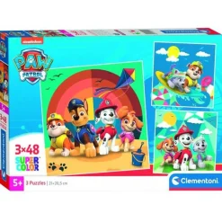 Patrulla Canina - Pack puzzles 3x48 piezas*CLEMENTONI Best