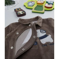 Pelele marrón de niño con perrito*Prenatal