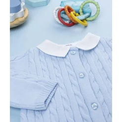 Pelele tricot azul de recién nacido*Prenatal Clearance