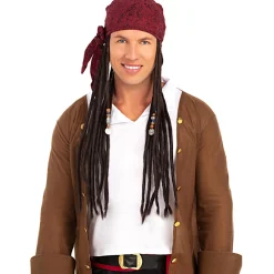 Online Peluca con pañuelo pirata Halloween|Disfraces