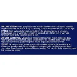 Hot Peluca con trenzas y flequillo Disfraces|Halloween