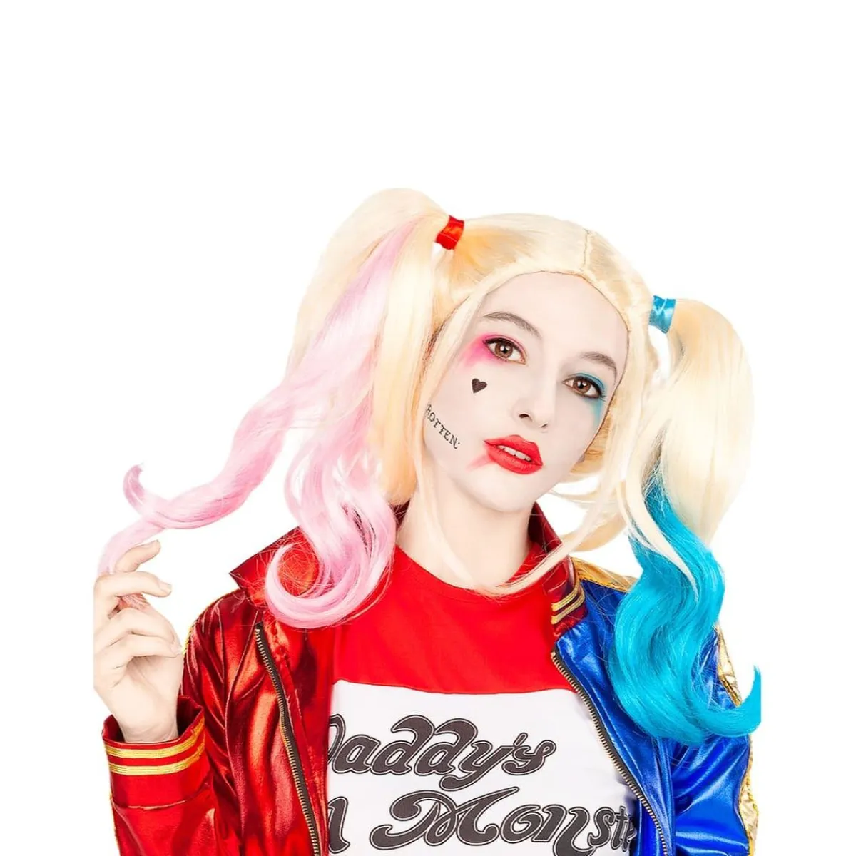 Best Peluca Harley Quinn Escuadrón Suicida Disfraces|Halloween