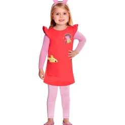 - Disfraz infantil Cerdo Animado con Vestido Rojo S ㅤ*PEPPA PIG Hot