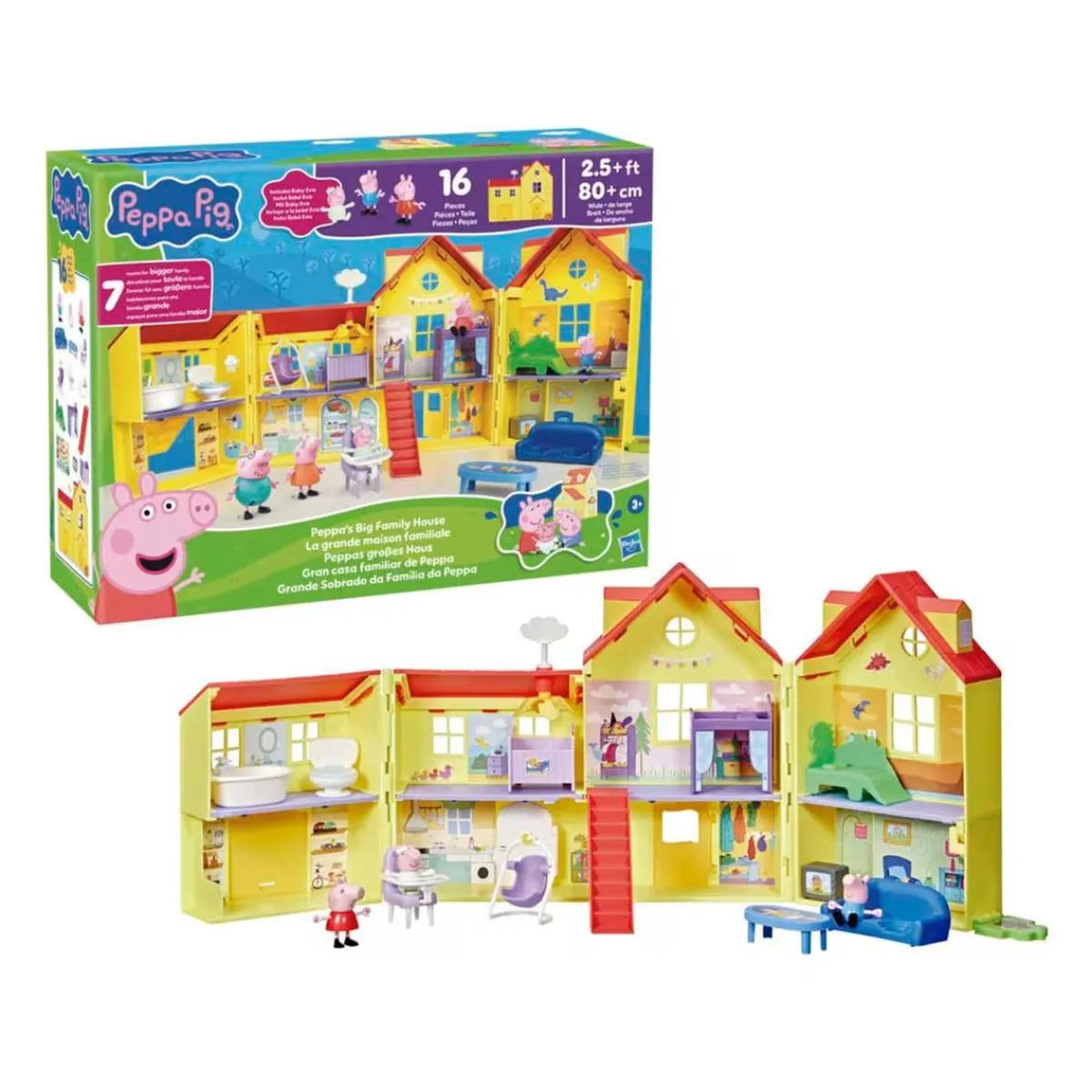 Sale Peppa Pig - La Gran Casa Familiar de Peppa Coleccionables Y Mini Mundos