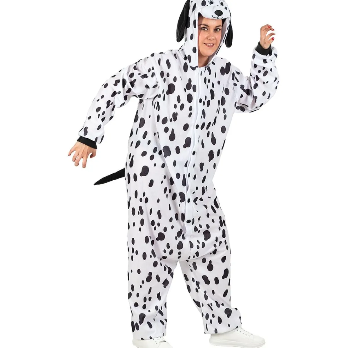 Online Perro dálmata Onesie adulto S-M Disfraces|Halloween