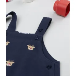 Outlet Peto azul niño con renos bordados Recién Nacido·Ropa Y Accesorios|Ropa Y Accesorios·Pantalones Y Petos